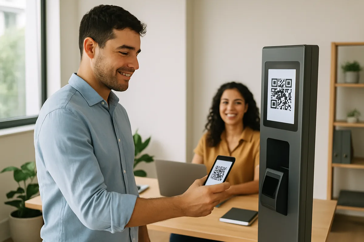 Ponto por QR Code e totem: como funciona